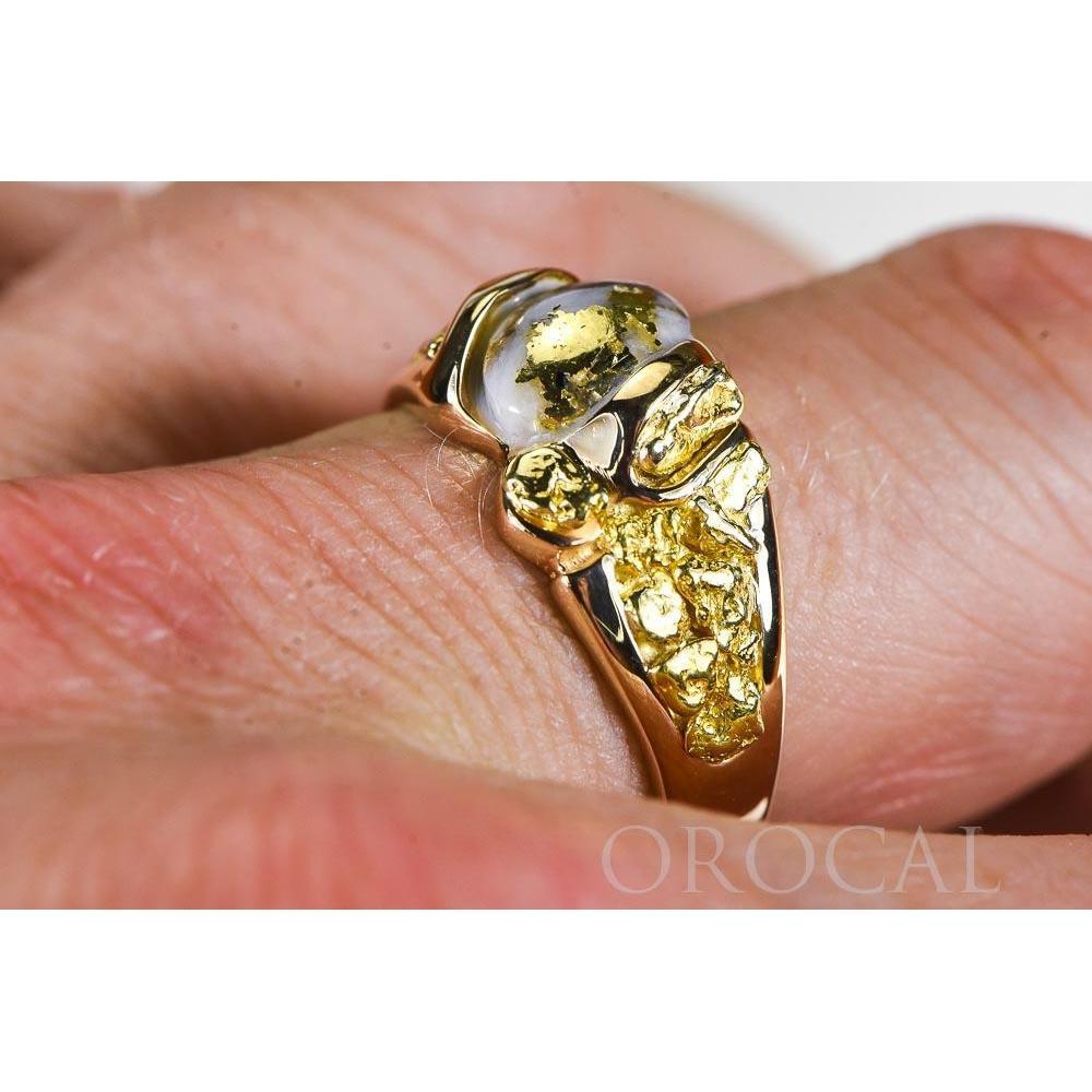 Orocal Gold Quartz Mens Ring RM486Q-Destination Gold Detectors