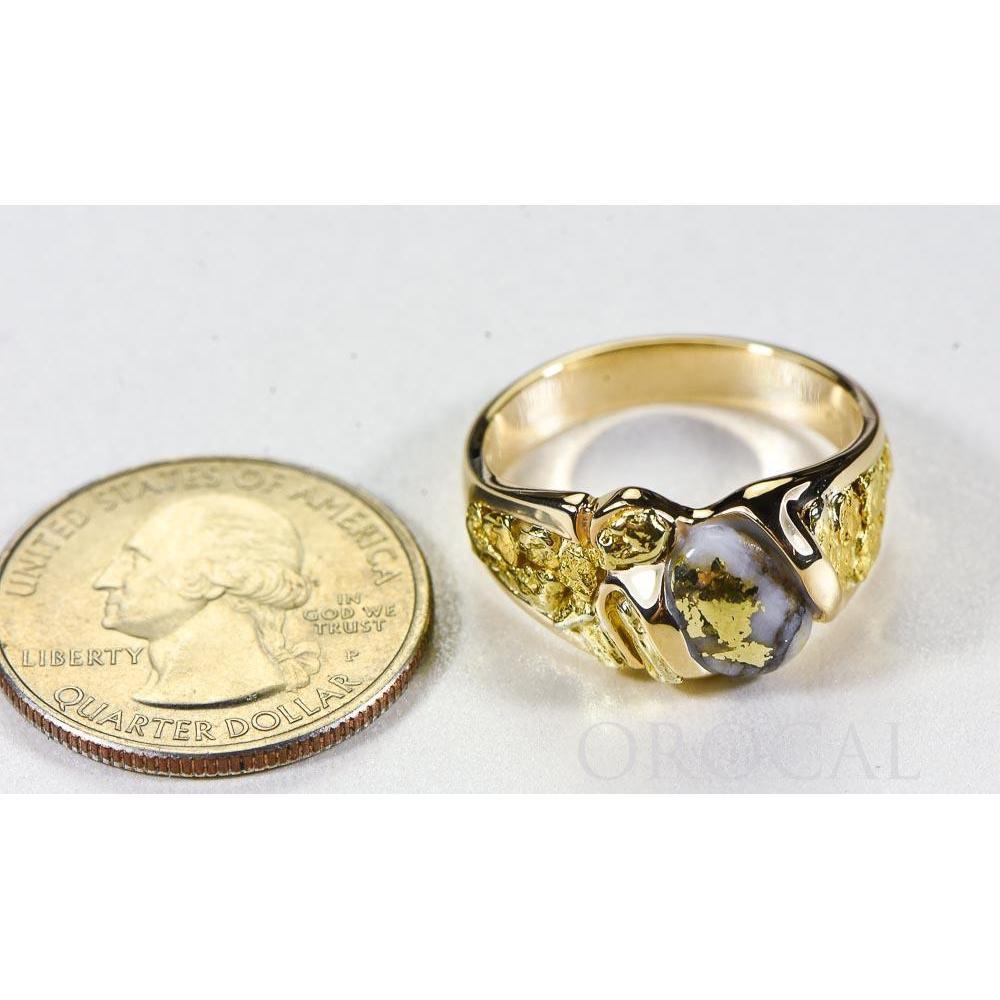 Orocal Gold Quartz Mens Ring RM486Q-Destination Gold Detectors