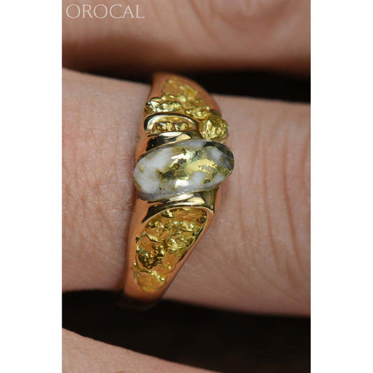 Orocal Gold Quartz Mens Ring RM487Q-Destination Gold Detectors