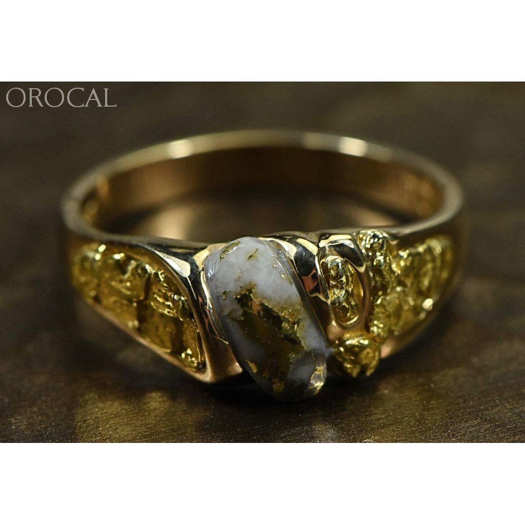 Orocal Gold Quartz Mens Ring RM487Q-Destination Gold Detectors