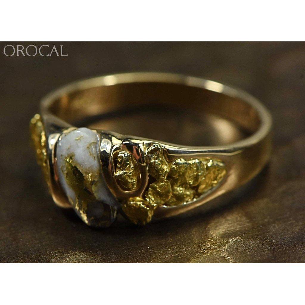 Orocal Gold Quartz Mens Ring RM487Q-Destination Gold Detectors