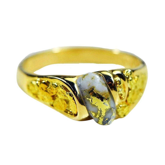 Orocal Gold Quartz Mens Ring RM487Q-Destination Gold Detectors