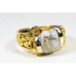 Orocal Gold Quartz Men's Ring RM490Q-Destination Gold Detectors