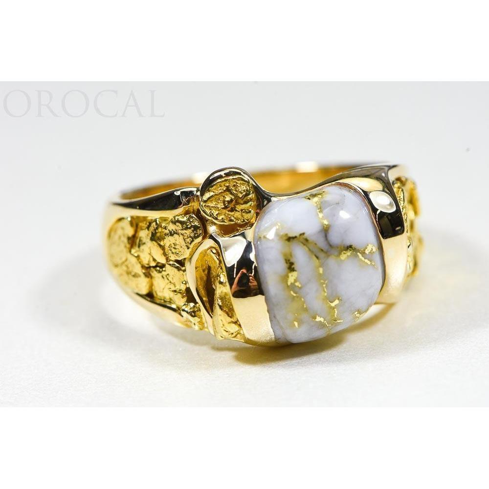 Orocal Gold Quartz Men's Ring RM490Q-Destination Gold Detectors