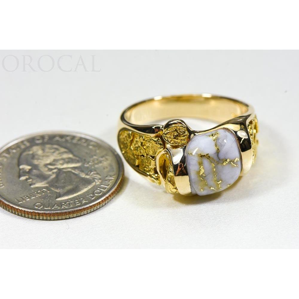 Orocal Gold Quartz Men's Ring RM490Q-Destination Gold Detectors