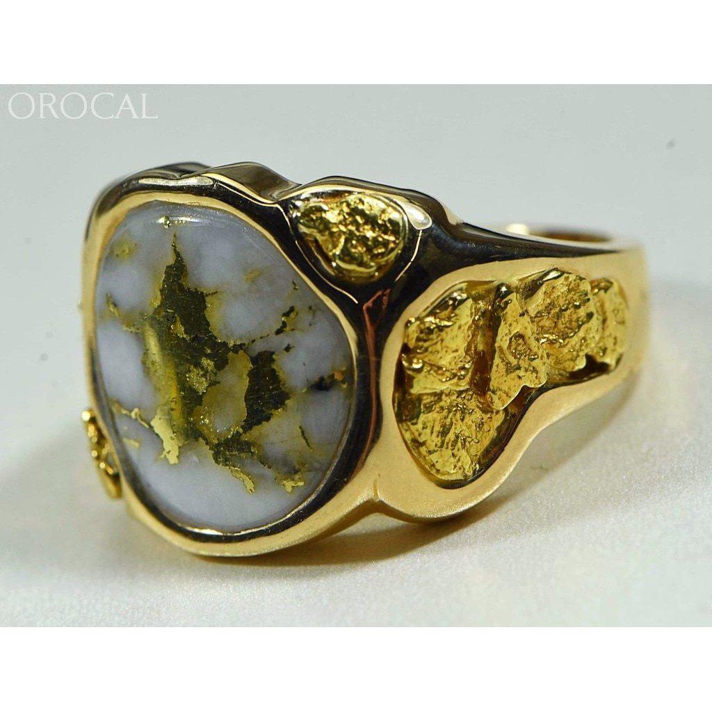 Orocal Gold Quartz Men's Ring RM518Q-Destination Gold Detectors