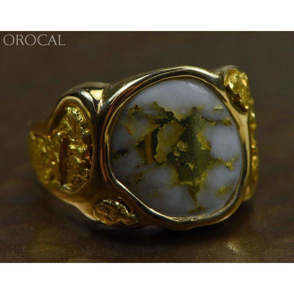 Orocal Gold Quartz Men's Ring RM518Q-Destination Gold Detectors