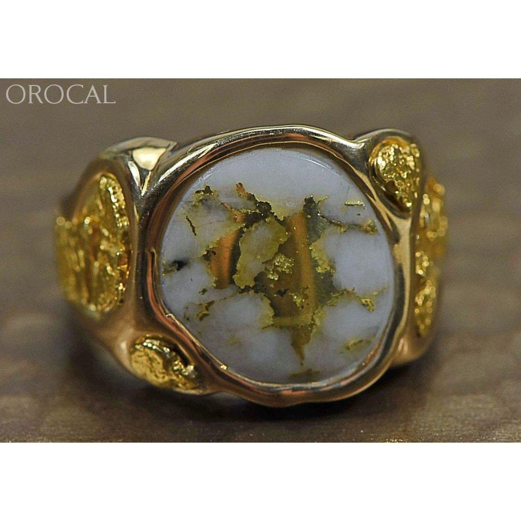 Orocal Gold Quartz Men's Ring RM518Q-Destination Gold Detectors
