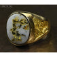 Orocal Gold Quartz Men's Ring RM552Q-Destination Gold Detectors