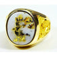 Orocal Gold Quartz Men's Ring RM552Q-Destination Gold Detectors