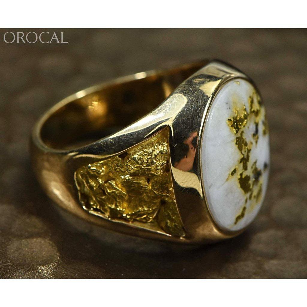 Orocal Gold Quartz Men's Ring RM552Q-Destination Gold Detectors