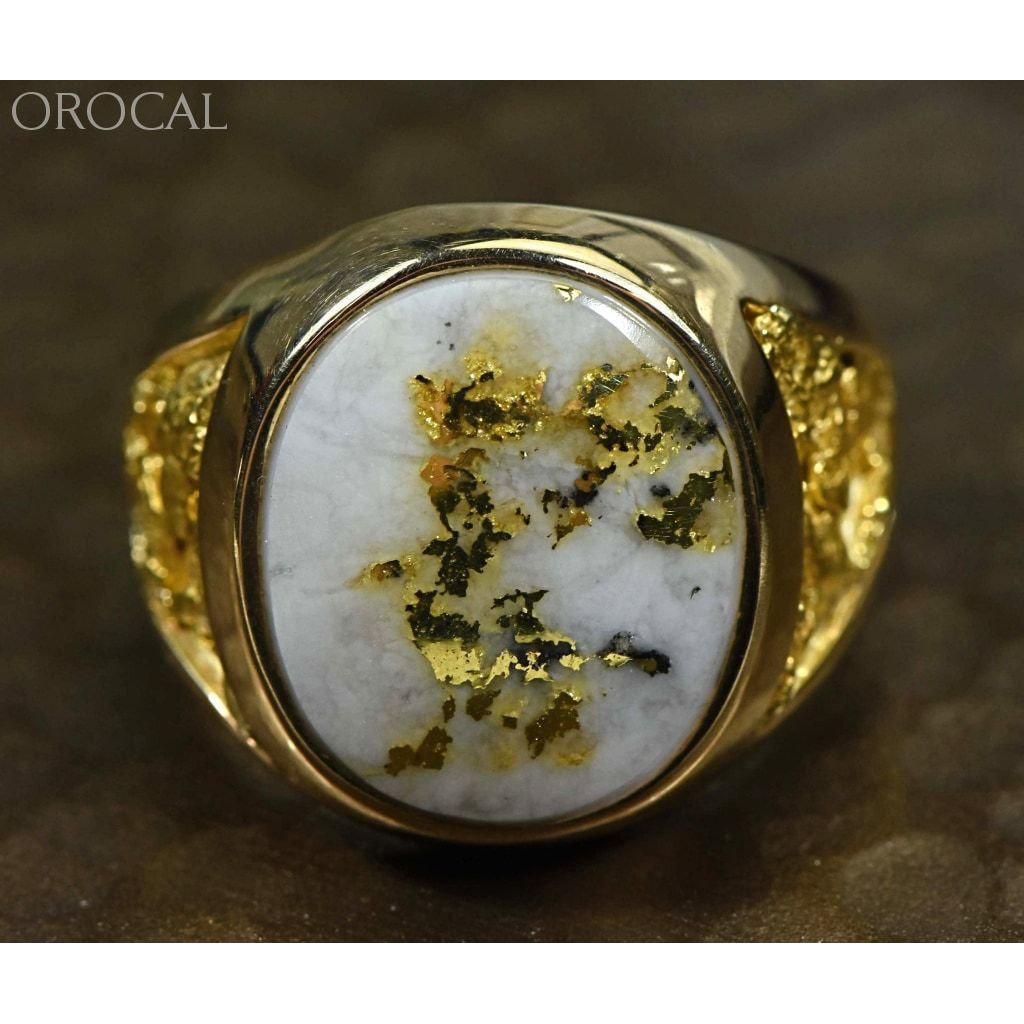 Orocal Gold Quartz Men's Ring RM552Q-Destination Gold Detectors