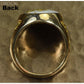 Orocal Gold Quartz Men's Ring RM552Q-Destination Gold Detectors