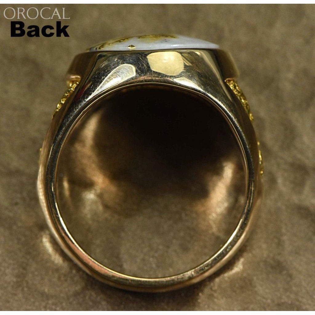 Orocal Gold Quartz Men's Ring RM552Q-Destination Gold Detectors