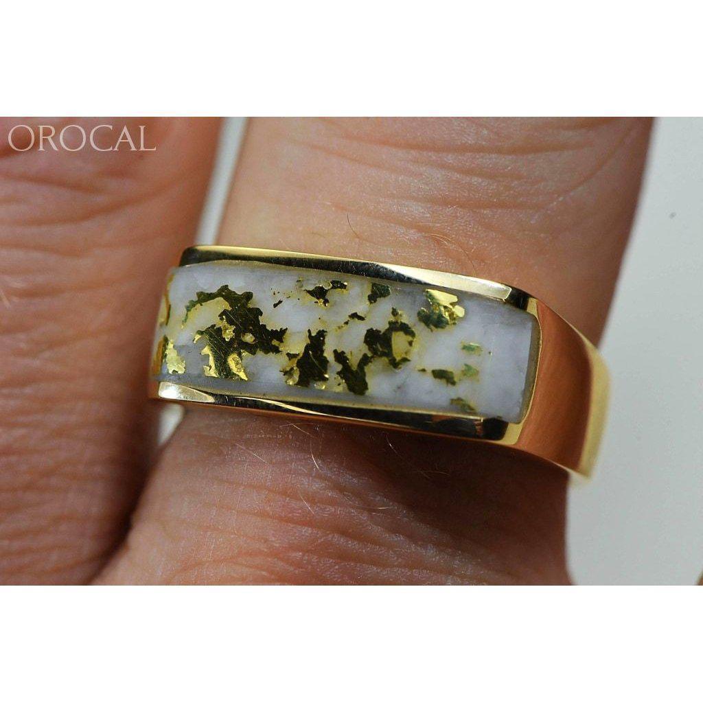 Orocal Gold Quartz Men's Ring RM567Q-Destination Gold Detectors