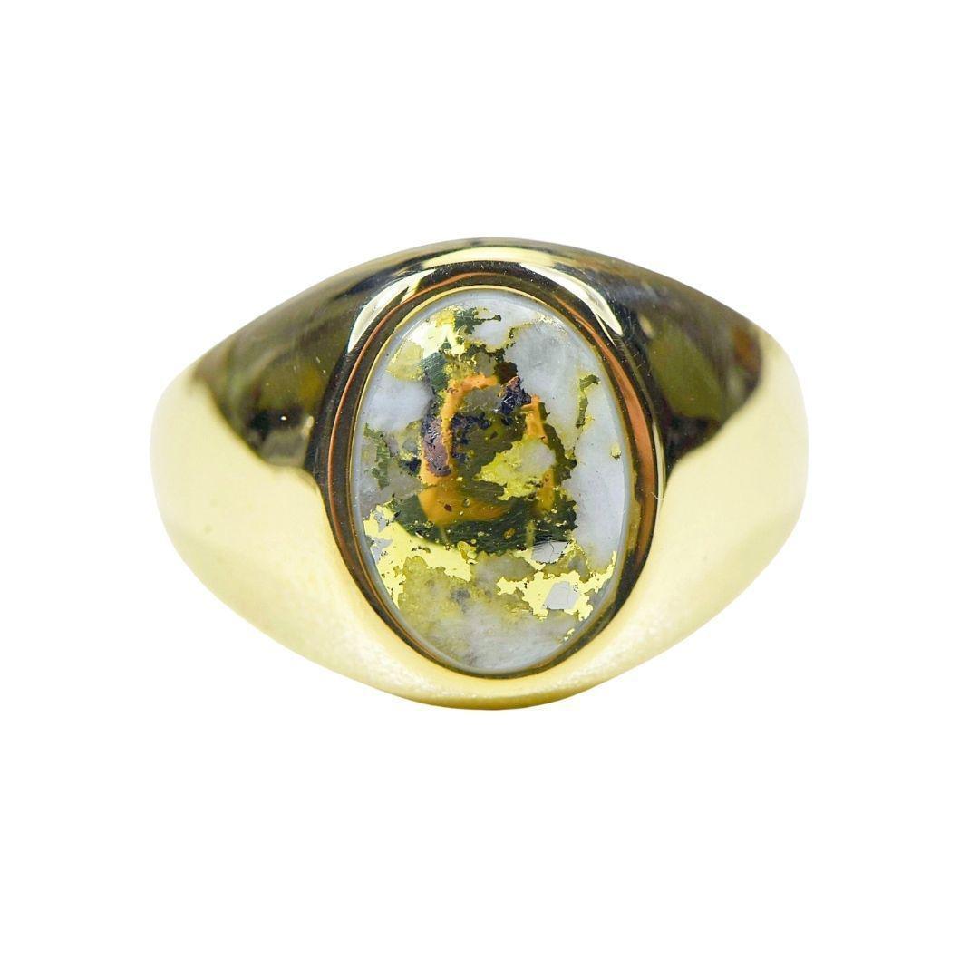Orocal Gold Quartz Men's Ring RM595XNQ-Destination Gold Detectors