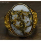 Orocal Gold Quartz Men's Ring RM627Q-Destination Gold Detectors