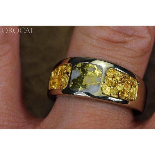 Orocal Gold Quartz Men's Ring RM651OLQ-Destination Gold Detectors