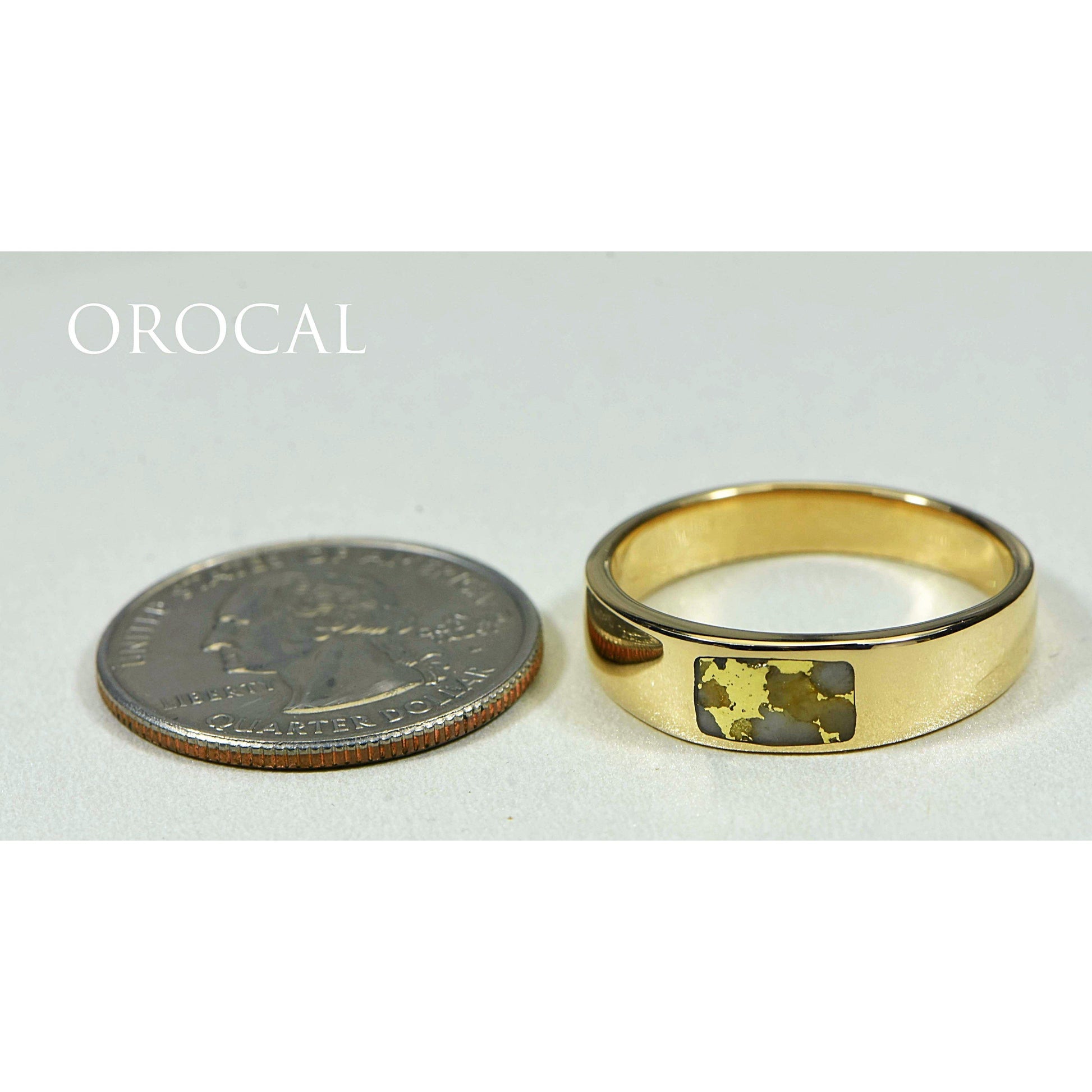 Orocal Gold Quartz Men's Ring RM652Q1-Destination Gold Detectors