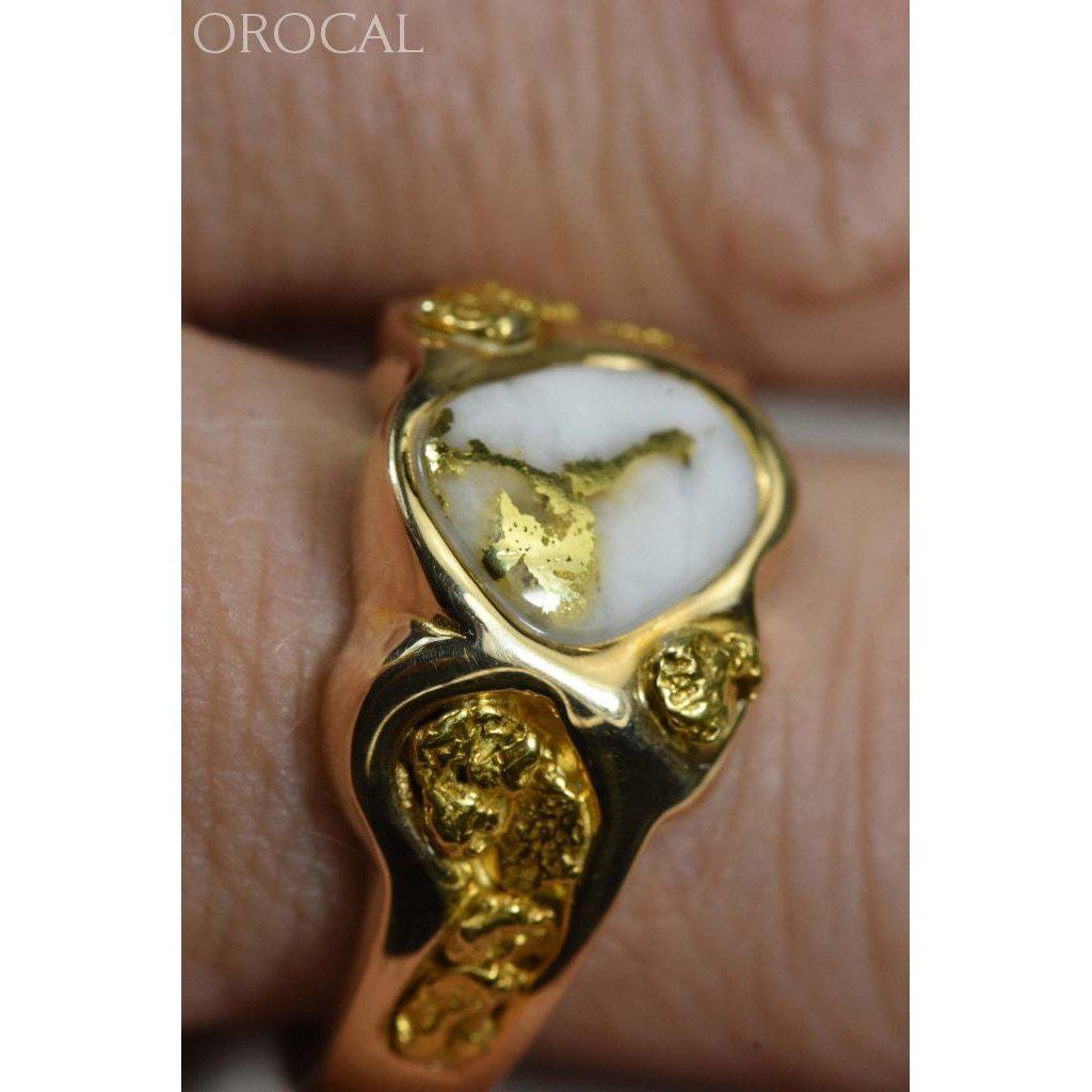 Orocal Gold Quartz Men's Ring RM654Q-Destination Gold Detectors
