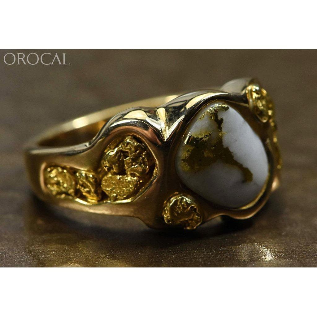 Orocal Gold Quartz Men's Ring RM654Q-Destination Gold Detectors