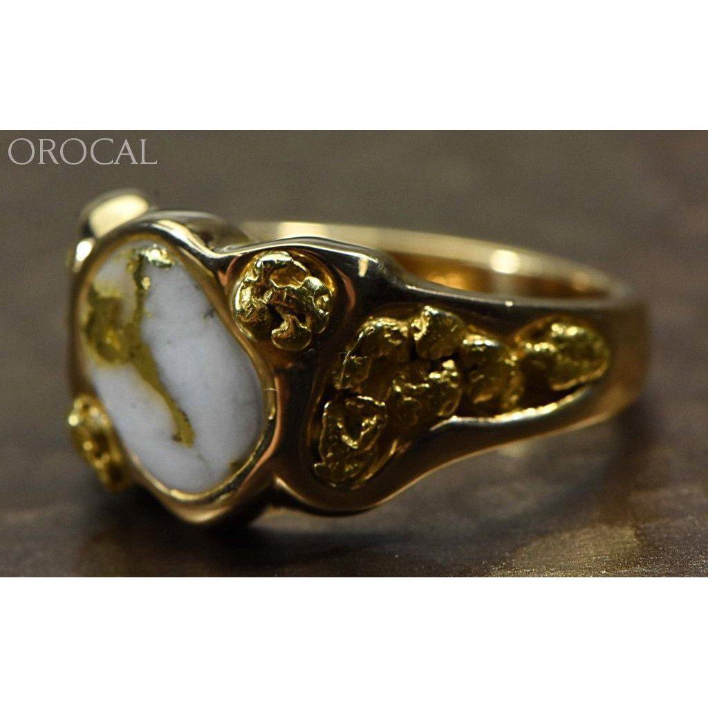 Orocal Gold Quartz Men's Ring RM654Q-Destination Gold Detectors