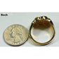 Orocal Gold Quartz Men's Ring RM654Q-Destination Gold Detectors