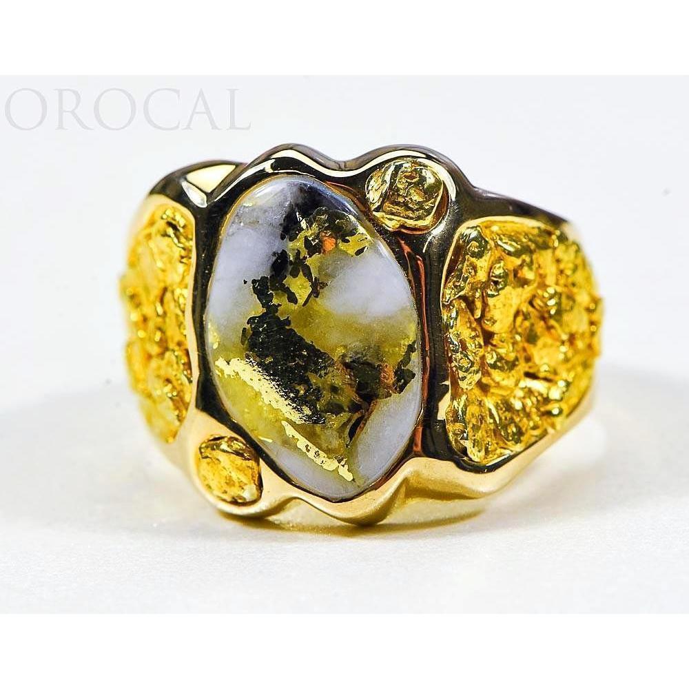 Orocal Gold Quartz Men's Ring RM654XLQ-Destination Gold Detectors