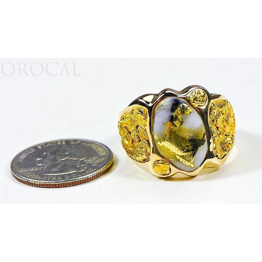 Orocal Gold Quartz Men's Ring RM654XLQ-Destination Gold Detectors