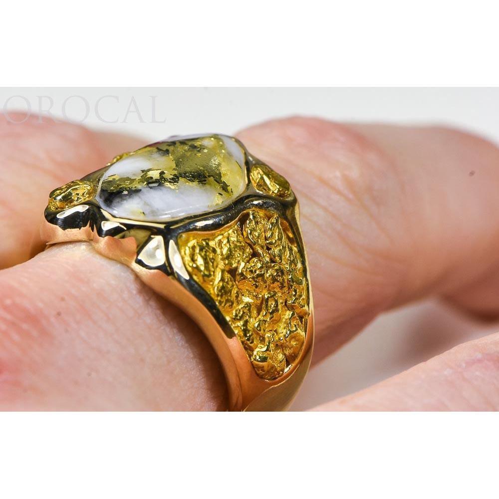 Orocal Gold Quartz Men's Ring RM654XLQ-Destination Gold Detectors
