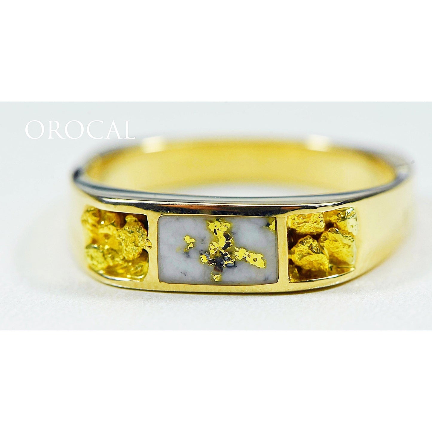 Orocal Gold Quartz Men's Ring RM656NQ-Destination Gold Detectors