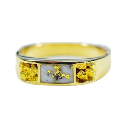 Orocal Gold Quartz Men's Ring RM656NQ-Destination Gold Detectors