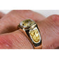 Orocal Gold Quartz Mens Ring RM674Q-Destination Gold Detectors