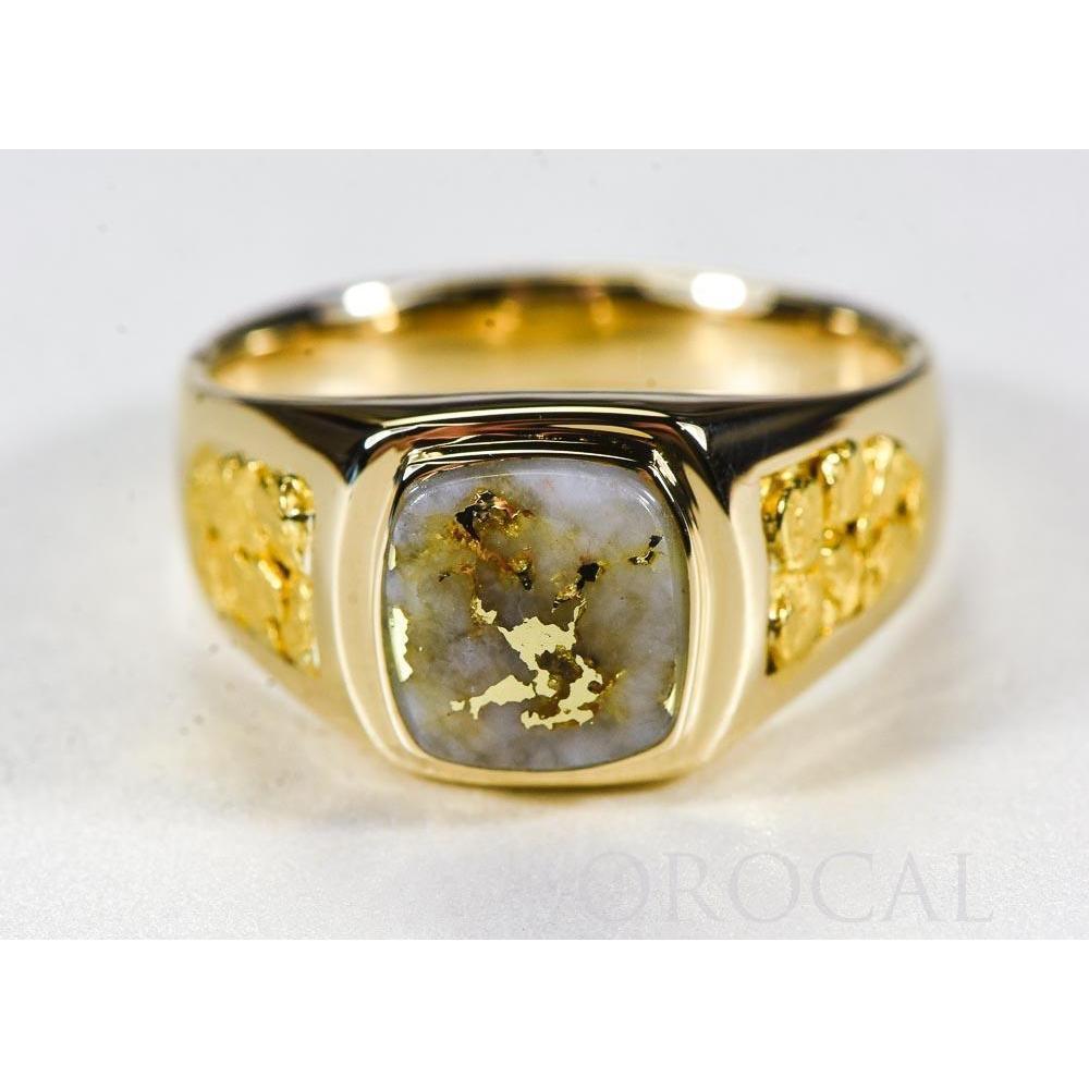 Orocal Gold Quartz Mens Ring RM674Q-Destination Gold Detectors