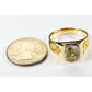 Orocal Gold Quartz Mens Ring RM674Q-Destination Gold Detectors