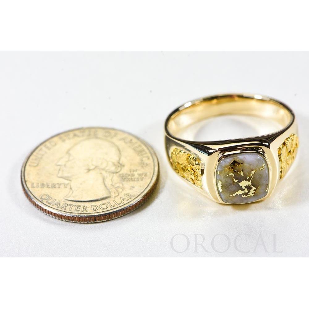 Orocal Gold Quartz Mens Ring RM674Q-Destination Gold Detectors