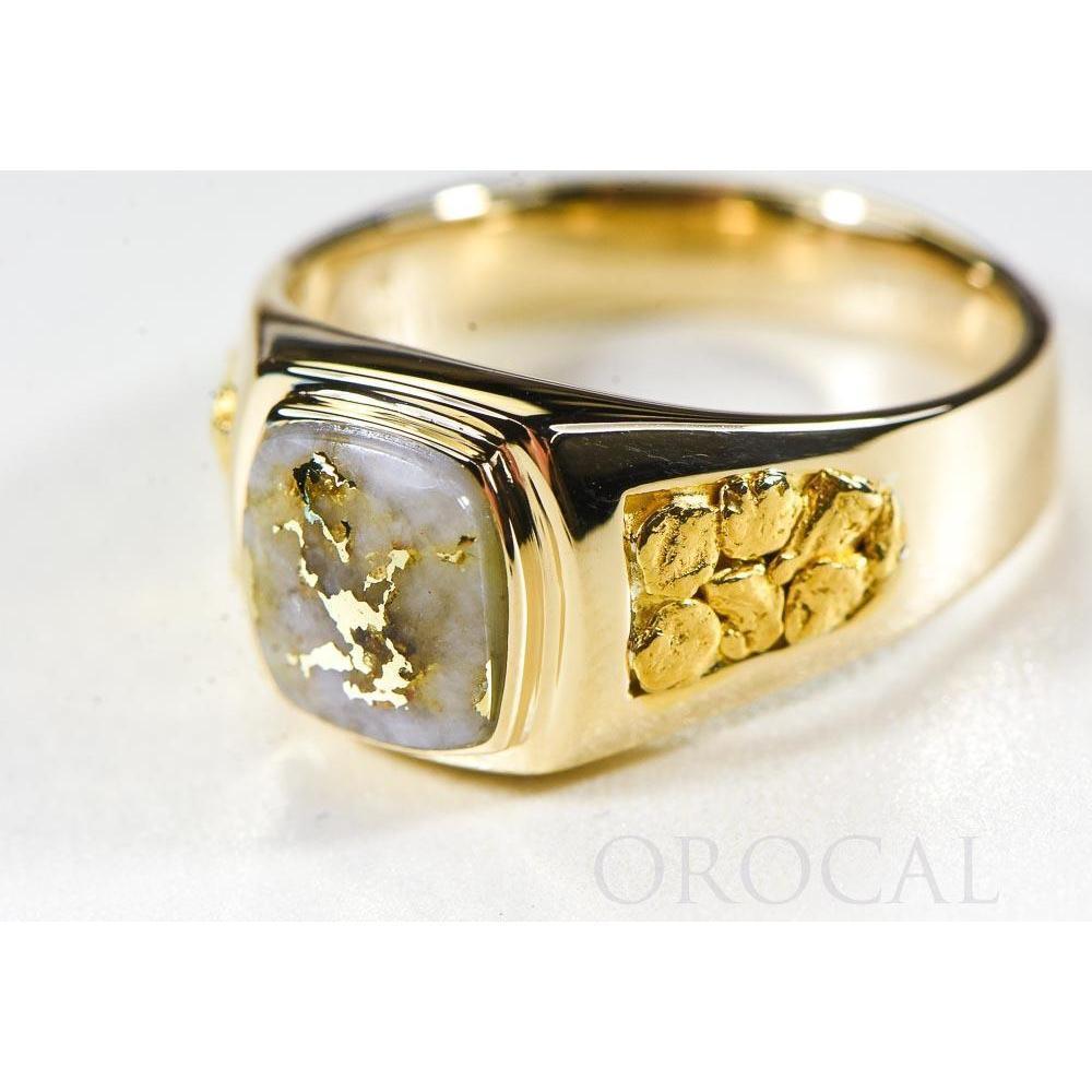 Orocal Gold Quartz Mens Ring RM674Q-Destination Gold Detectors