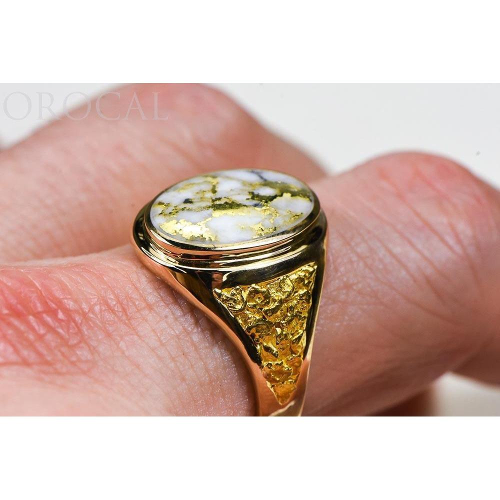 Orocal Gold Quartz Men's Ring RM675Q-Destination Gold Detectors