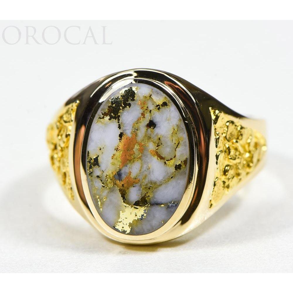 Orocal Gold Quartz Men's Ring RM675Q-Destination Gold Detectors