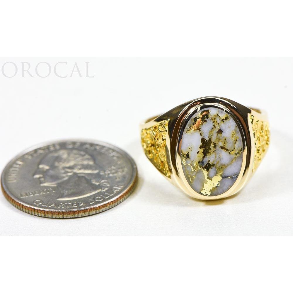 Orocal Gold Quartz Men's Ring RM675Q-Destination Gold Detectors