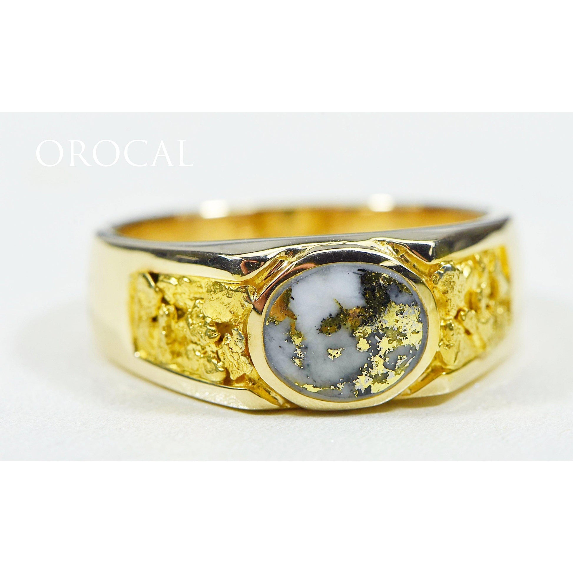 Orocal Gold Quartz Men's Ring RM73Q-Destination Gold Detectors