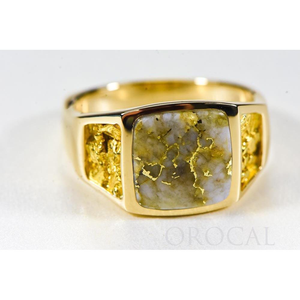 Orocal Gold Quartz Mens Ring RM747Q-Destination Gold Detectors