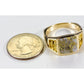 Orocal Gold Quartz Mens Ring RM747Q-Destination Gold Detectors