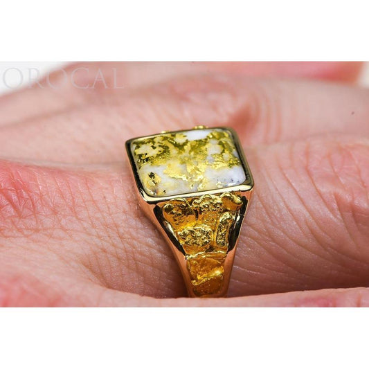 Orocal Gold Quartz Men's Ring RM760Q-Destination Gold Detectors