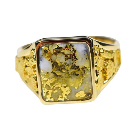 Orocal Gold Quartz Men's Ring RM760Q-Destination Gold Detectors
