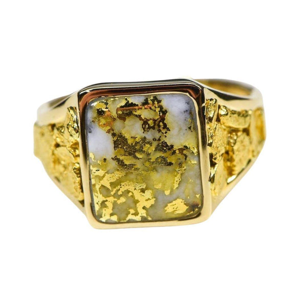 Orocal Gold Quartz Men's Ring RM760Q-Destination Gold Detectors