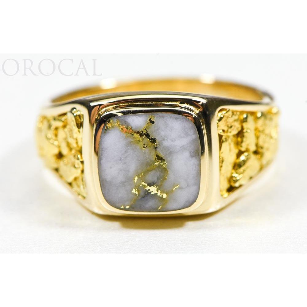 Orocal Gold Quartz Mens Ring RM774NQ-Destination Gold Detectors