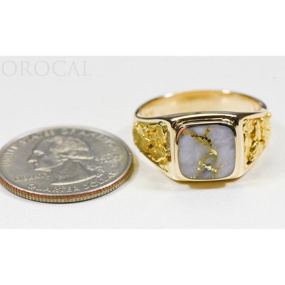 Orocal Gold Quartz Mens Ring RM774NQ-Destination Gold Detectors