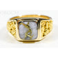 Orocal Gold Quartz Mens Ring RM774NQ-Destination Gold Detectors