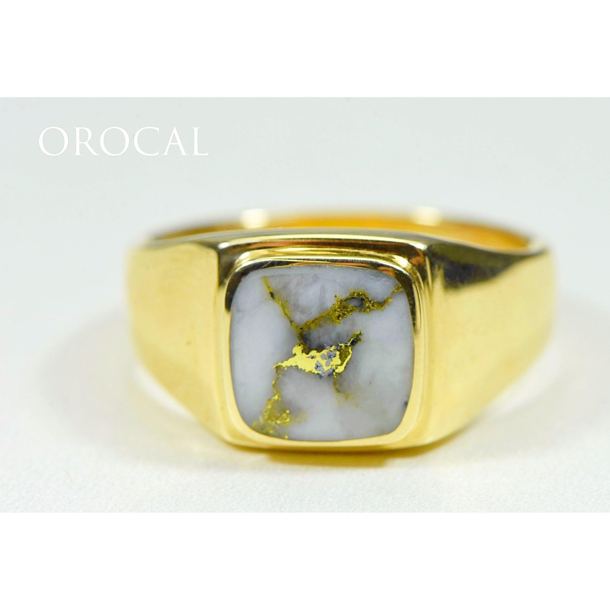 Orocal Gold Quartz Men's Ring RM774XNQ-Destination Gold Detectors